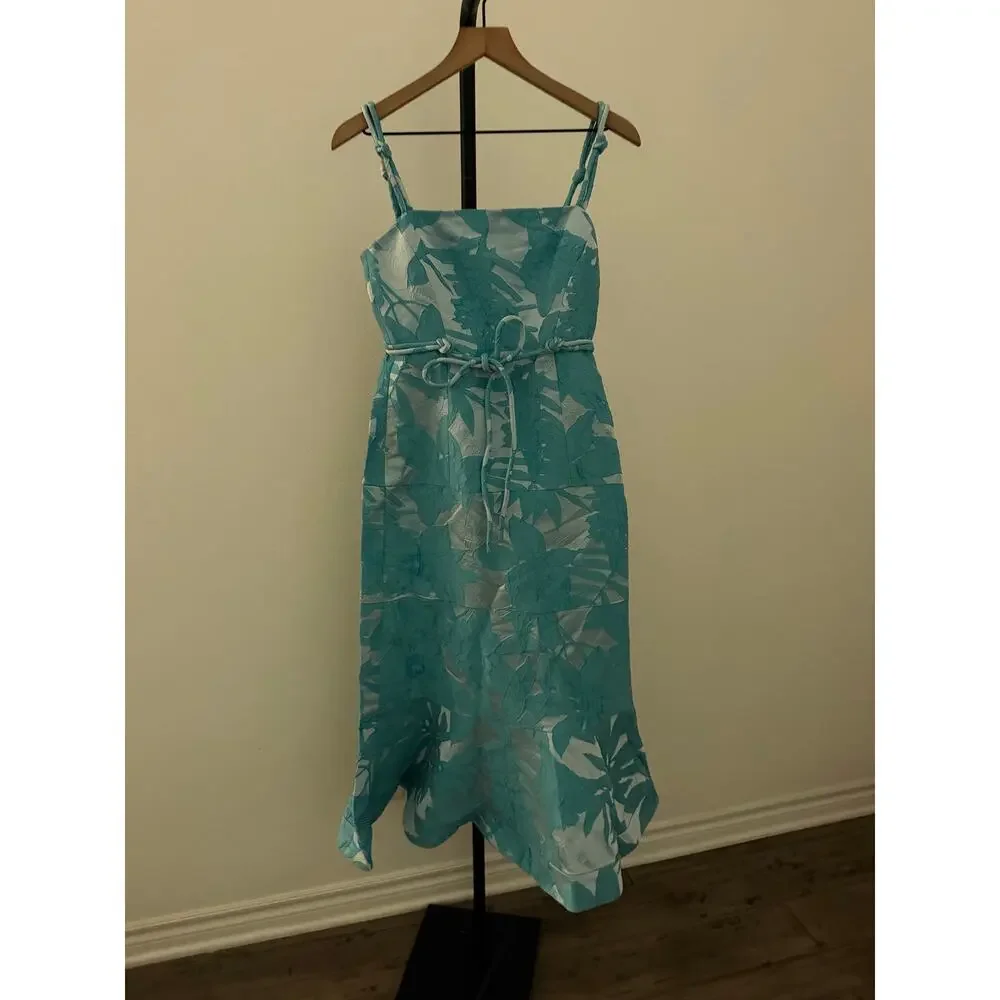 New o.p.t Jacqueline Dress glacial teal size XS